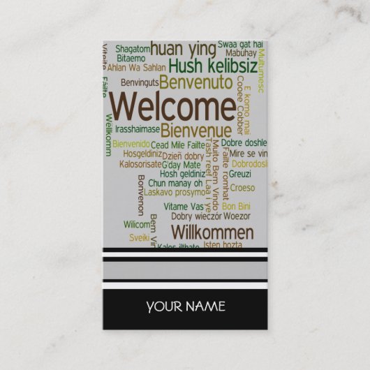 VISITEKAARTJE REISBUREAU (Voorkant)