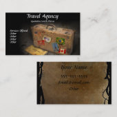 Visitekaartje reisbureau (Voorkant / Achterkant)