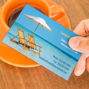 Visitekaartje reisbureau