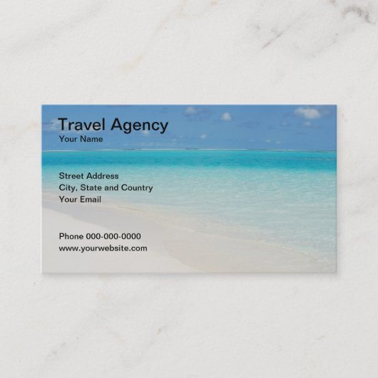 Visitekaartje reisbureau (Voorkant)