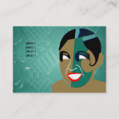 Visitekaartje  Retro Haarsalon (Achterkant)