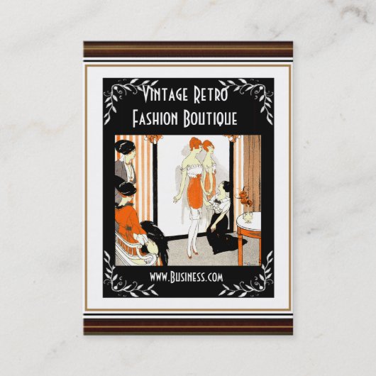 Visitekaartje Retro Mode Boutique 5 (Voorkant)