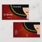 Visitekaartje  Retro Pet Boutique Art Deco (Voorkant / Achterkant)