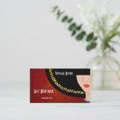 Visitekaartje  Retro Pet Boutique Art Deco (Staand voorkant)