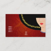 Visitekaartje  Retro Pet Boutique Art Deco (Achterkant)