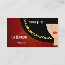 Visitekaartje  Retro Pet Boutique Art Deco