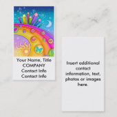 visitekaartje - Retro Sixties Pop Art Sky (Voorkant / Achterkant)