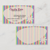 Visitekaartje Retro Stripes (Voorkant / Achterkant)