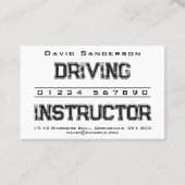 Visitekaartje rijinstructeur (Achterkant)