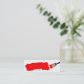 Visitekaartje Rode verf (Staand voorkant)