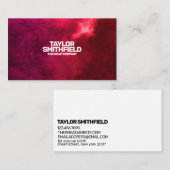 Visitekaartje Rode Waterverf (Voorkant / Achterkant)