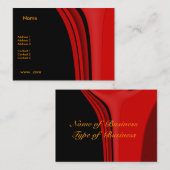 Visitekaartje Rood Modern Zwart (Voorkant / Achterkant)