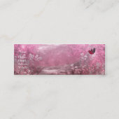 Visitekaartje Rood Roze Bosvogel Slank (Achterkant)