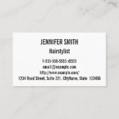 Visitekaartje rood, wit en groen gestreept patroon (Achterkant)