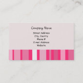 Visitekaartje roze stripper Cake (Achterkant)