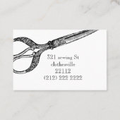 Visitekaartje schaar (Achterkant)