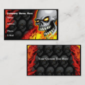 Visitekaartje schedel  (Voorkant / Achterkant)