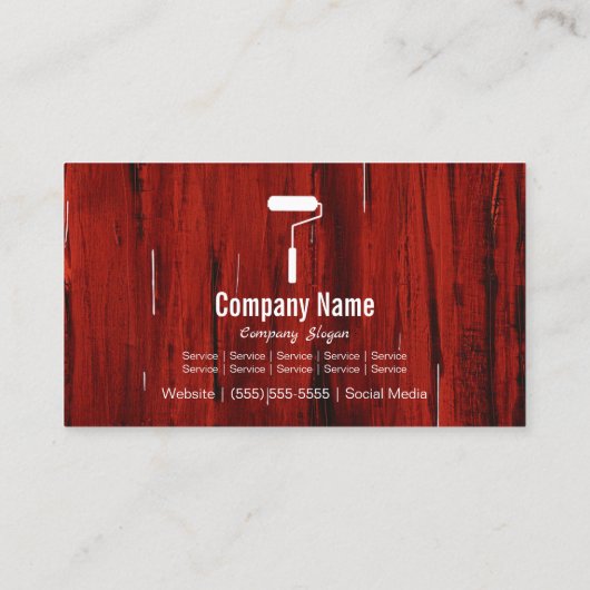 Visitekaartje schilder (Achterkant)