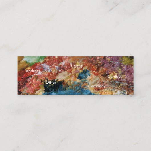 Visitekaartje schilder I -  (Voorkant)