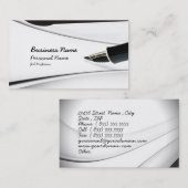 Visitekaartje schrijfberoep (Voorkant / Achterkant)