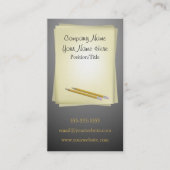 Visitekaartje schrijver (Voorkant)