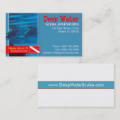 Visitekaartje Scuba Instructor (Voorkant / Achterkant)