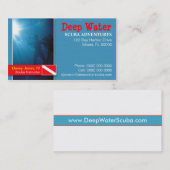 Visitekaartje Scuba Instructor (Voorkant / Achterkant)