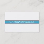 Visitekaartje Scuba Instructor (Achterkant)