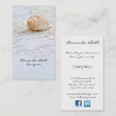 Visitekaartje Seashell (Voorkant / Achterkant)