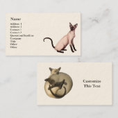 Visitekaartje  Siamese Cat Lovers (Voorkant / Achterkant)