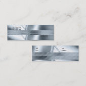 Visitekaartje Silver Blue Art Deco (Voorkant / Achterkant)