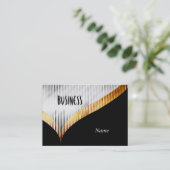 Visitekaartje Silver Gold Black White (Staand voorkant)