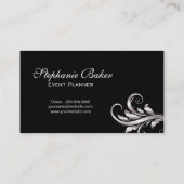 Visitekaartje Silver Leaf Event Planner (Achterkant)