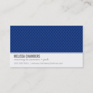 VISITEKAARTJE Simple Mini Spots Royal Dark Blue