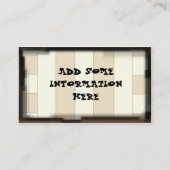 Visitekaartje  Sjabloon (Achterkant)