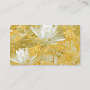 Visitekaartje Sjabloon Lotus Flower Collage Art