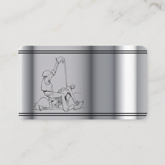 visitekaartje sjabloon motorfiets (Voorkant)