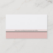 VISITEKAARTJE Smart Modern Monogram bord Roze (Achterkant)