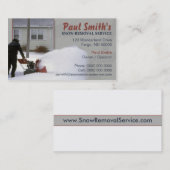 Visitekaartje sneeuwruimen (Voorkant / Achterkant)