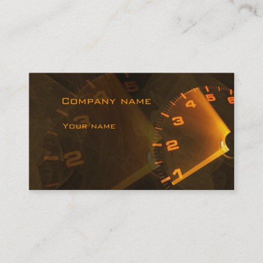 Visitekaartje snelheidsmeter (Voorkant)