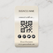 Visitekaartje Sociale media QR-code (Voorkant)