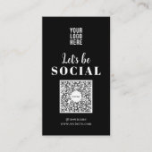 Visitekaartje Sociale media QR-code (Voorkant)