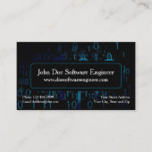 Visitekaartje Software Engineer Cyber Security (Voorkant)