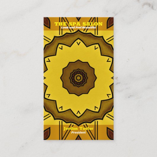 Visitekaartje Spa Salon (Voorkant)