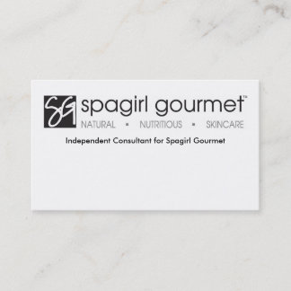 Visitekaartje Spagirl Gourmet