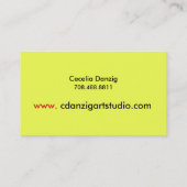 Visitekaartje Splatter Grunge (Achterkant)