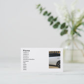 Visitekaartje sportauto (Staand voorkant)