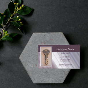 Visitekaartje staalsleutel