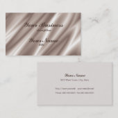 Visitekaartje Std Paper Silk Champagne (Voorkant / Achterkant)