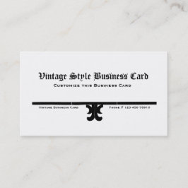 Visitekaartje  stijl